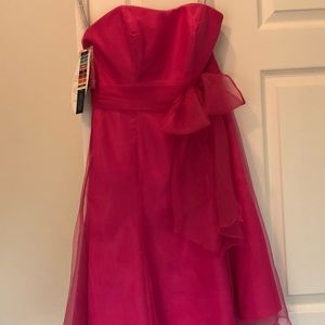 Alfred Angelo Taffeta tube top bridesmaid dress